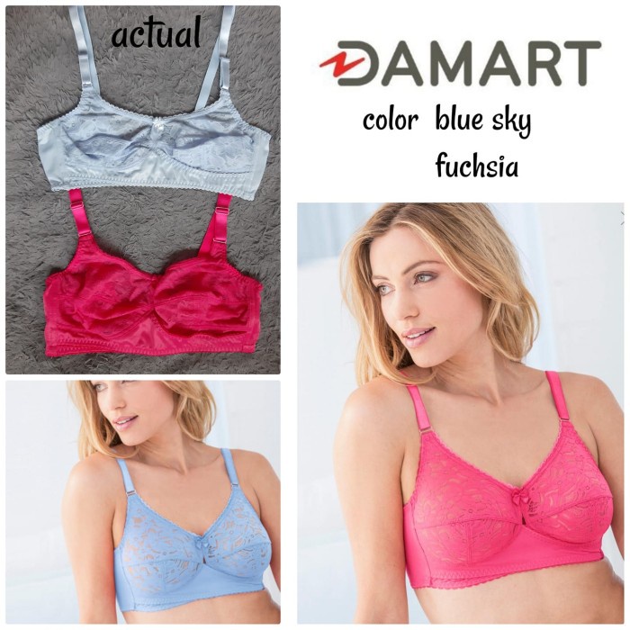 Bra Damart Cup Renda Lanne Flower Lable / Tidak Pakai Busa Tidak Pakai