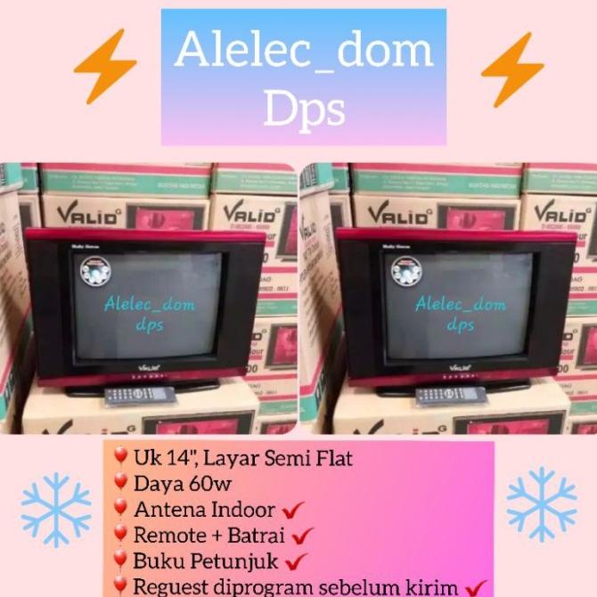Tv Tabung 14 Valid AnteIndoor Batrai Televisi Semi Flat