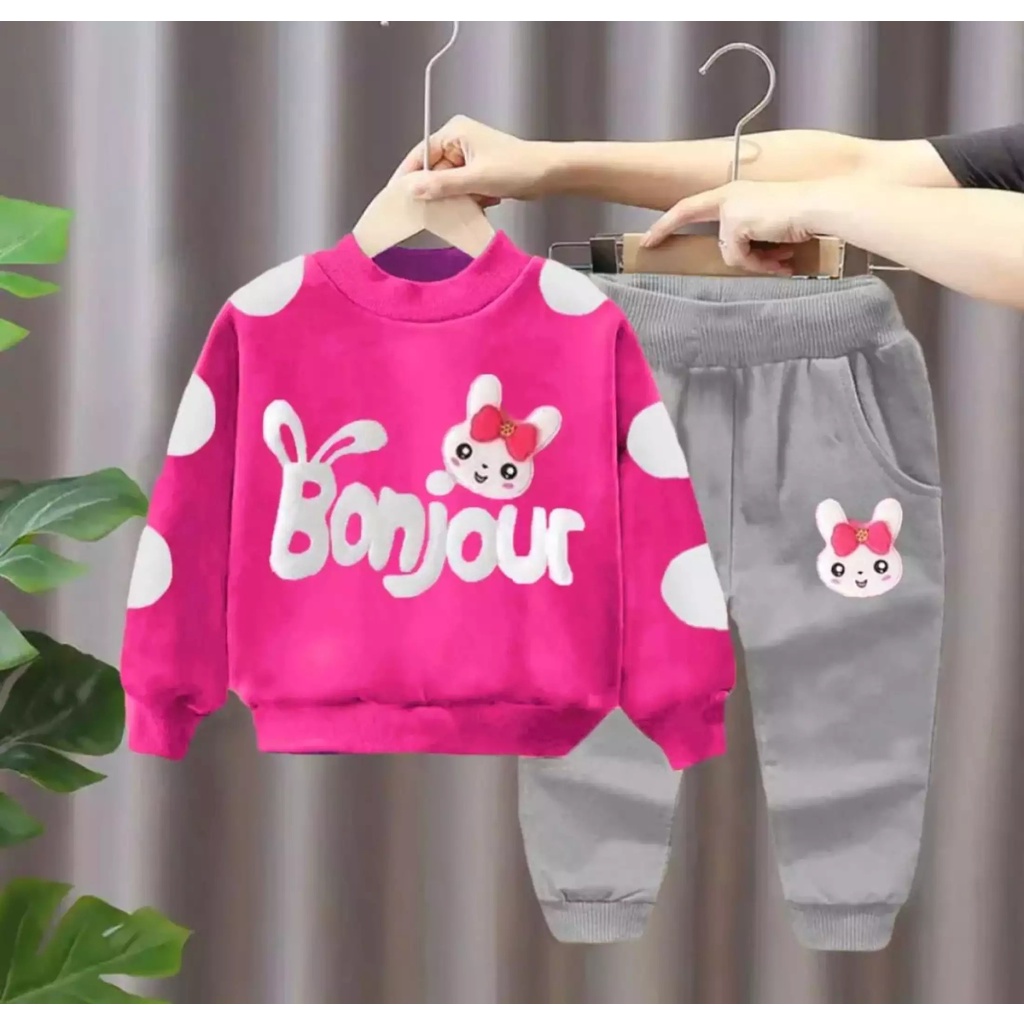 BAJU ANAK SETELAN SWEATER TERBARU PUMH 1-5 TAHUN