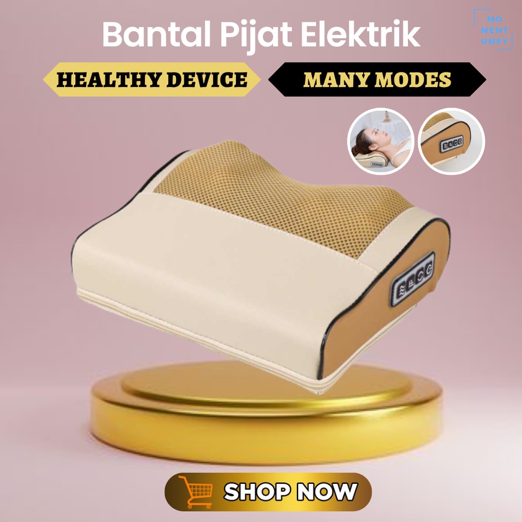 LaGuerir Bantal Mesin Alat Terapi Neck Massager Pijat Pijet Pijit Pemijat Punggung Leher Badan Elekt