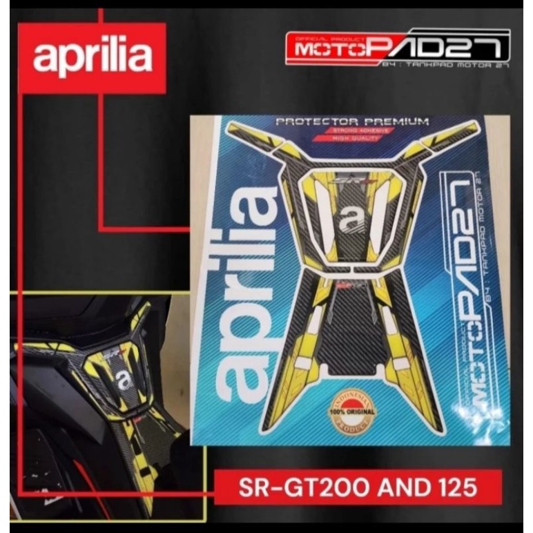 stiker sticker resin tankpad deckpad Aprilia SR-GT 200