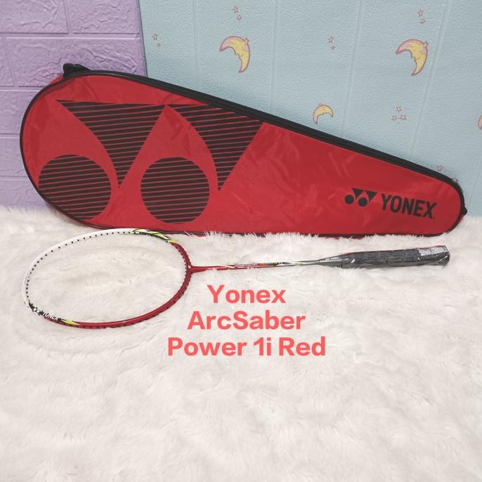 Reket badminton yonex arcsaber power 1i red/badminton reket yonex