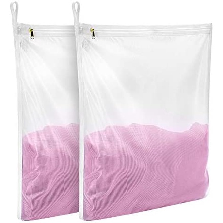 Laundry bag mesin cuci 30x40cm tempat baju kotor jaring zipper rumah on