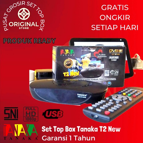 STB TANAKA Set Top Box TV Digital DVB T2 Tanaka type T2 New