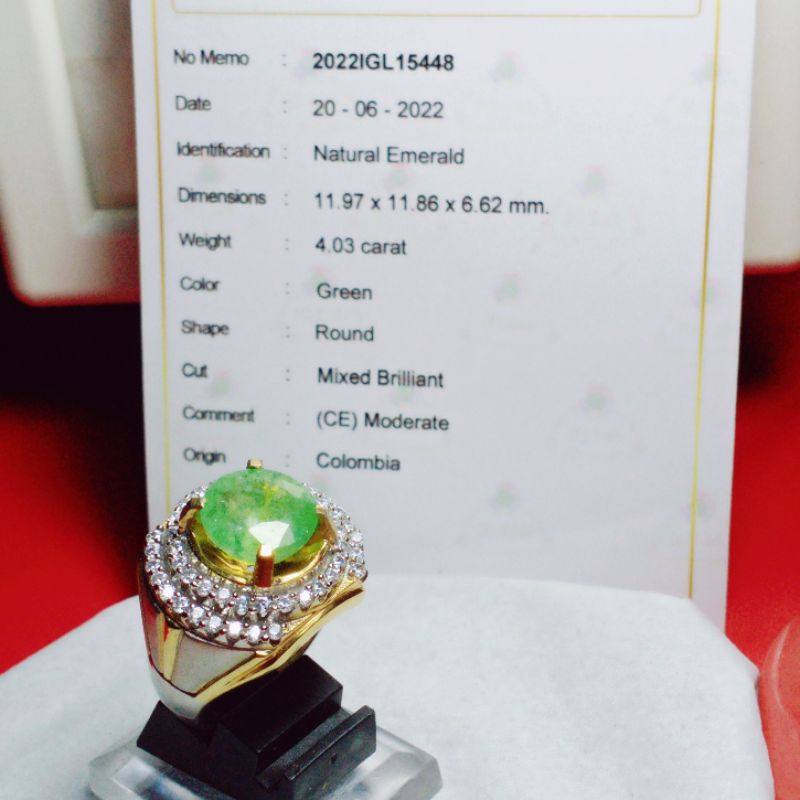 Natural Emerald Beryl(Colombia)