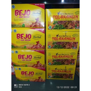 Jual Tolak Angin Cair Sidomuncul 1 Box Isi 12 Bejo Herbal Jahe Merah