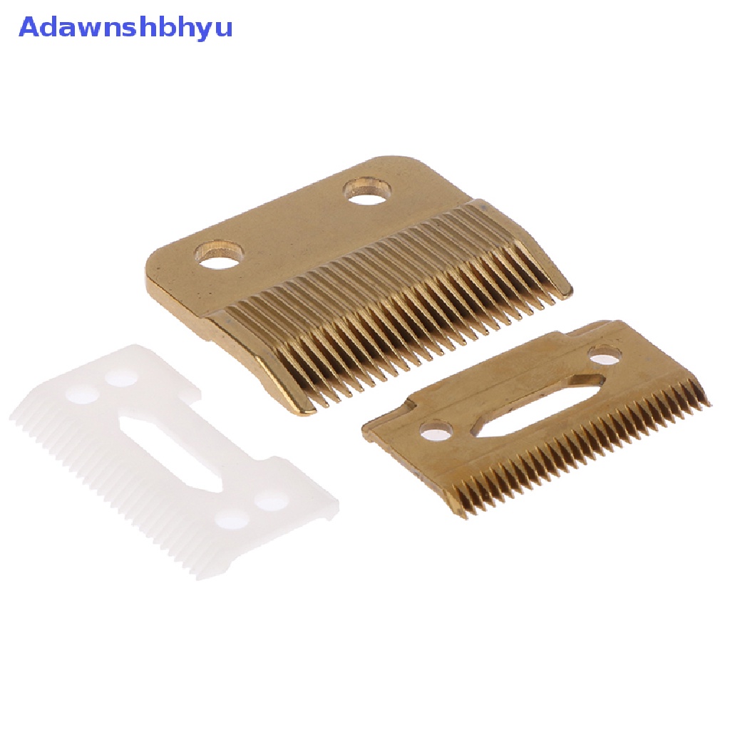 Adhyu 3Pcs/set Mata Pisau Pengganti Pemangkas Rambut Gigi Alur Untuk Wahl Hair Clipper Elektrik Dorong Gunting Aksesoris Kepala ID