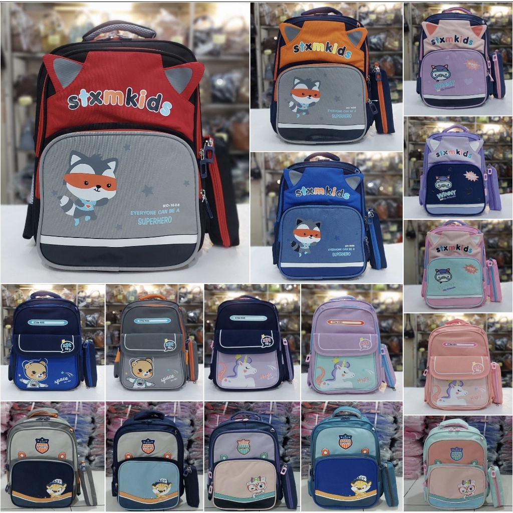 Tas import ransel sd anak perempuan anak laki