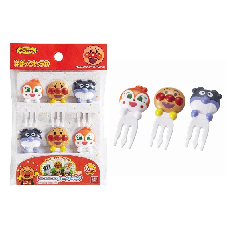 Tusukan Bento Super Lucu/ Tusukan Buah Anpanman Mickey Rilakuma