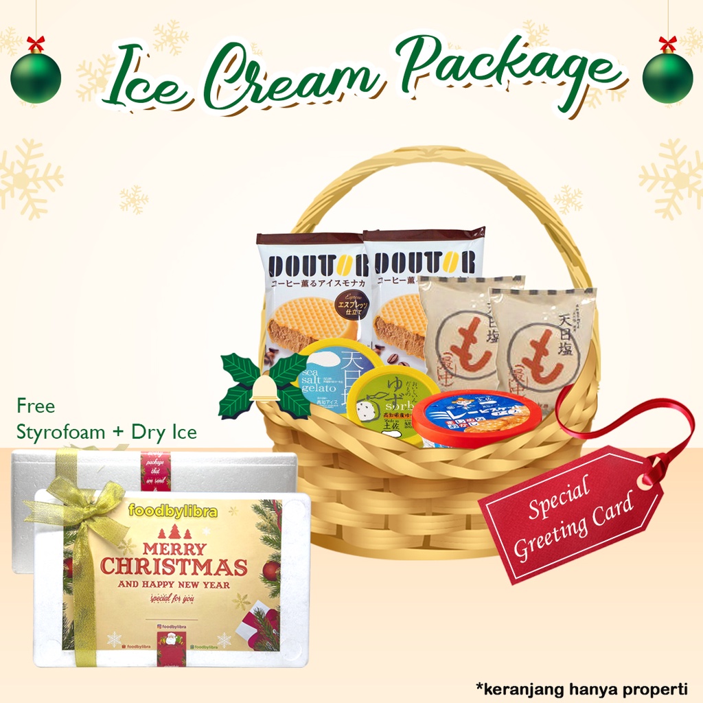 

Hampers / Parsel Ice Cream Package + Free Styrofoam dan Kartu Ucapan