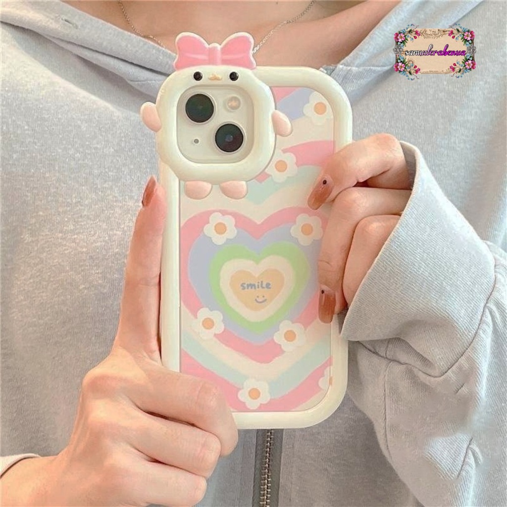 SS127 SOFTCASE MOTIF HATI 3D FOR IPHONE 6 7 8 6+ 7+ X XS XS MAX XR 11 12 13 14 PRO MAX SB4574