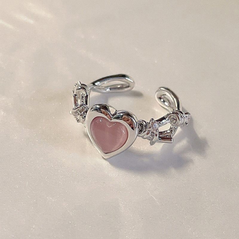 Sa Duri Hati Terbuka Cincin Berduri Cincin Jari Dapat Disesuaikan Perhiasan Fashion Untuk Wanita Perempuan