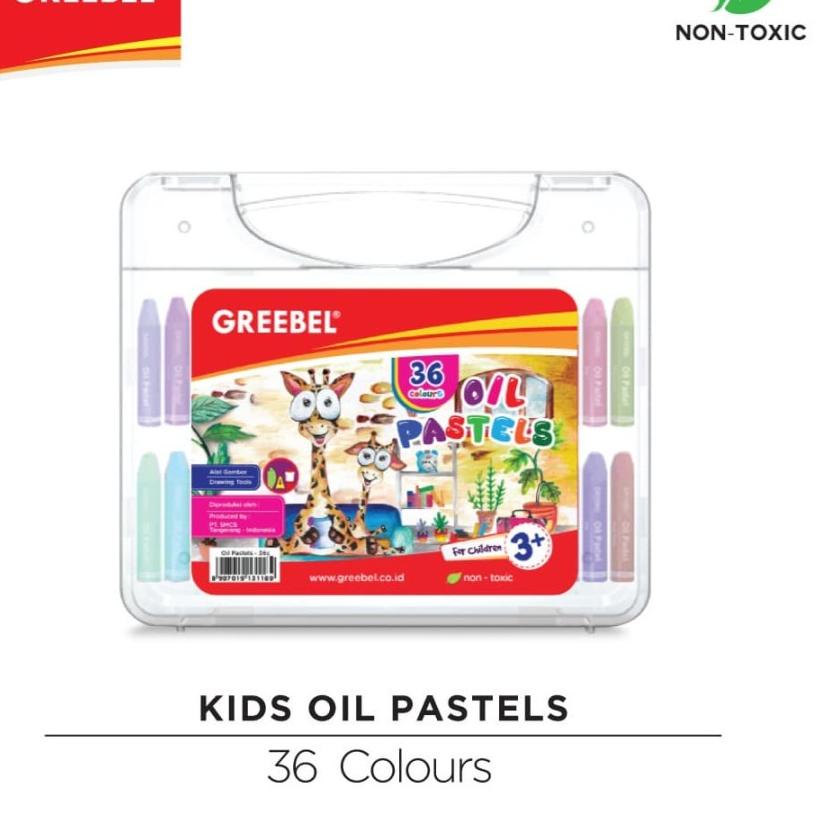 

Borong Buruan GREEBEL Kids Oil Pastel 36 Warna crayon greebel 36 colours