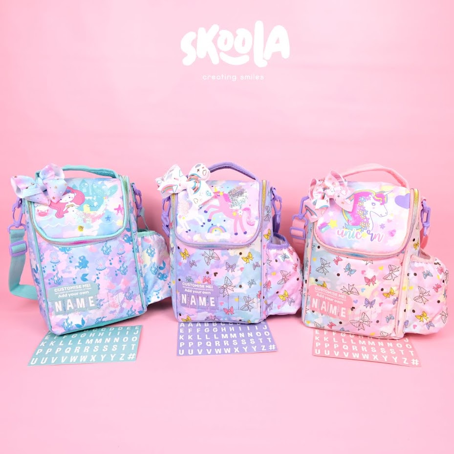 Skoola Tas Bekal Lunch Bag Box Tempat Makan Anak Perempuan Unicorn Mermaid - Dosira