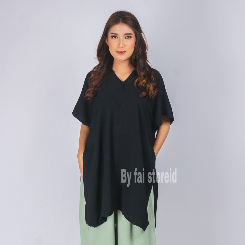 LONG SQUARE NAGITA CRINKLE AIR FLOW | ATASAN WANITA BLOUSE CRINKLE PREMIUM | KAFTAN WANITA CRINKLE AIRFLOW