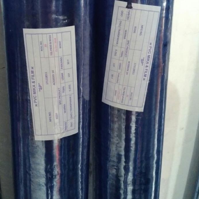 Star Seller PLASTIK BENING/ TAPLAK MEJA/ MIKA LEMAS METERAN TEBAL 0.20 MM
