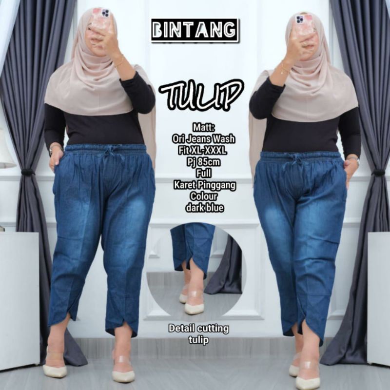 Kulot Jeans Tulip JB jumbo//Kulot jeans//Kulot jumbo//Jeans jumbo//Celana Jeans//Celana Jumbo