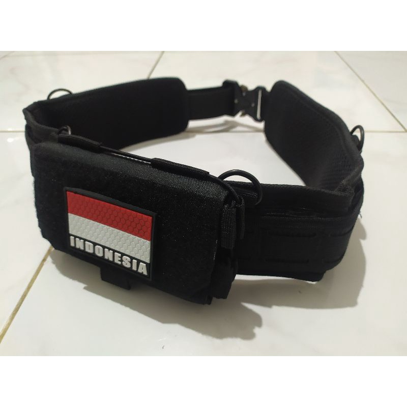 KOPEL WARBELT LASER CUT PLUS POUCH MULTIFUNGSI