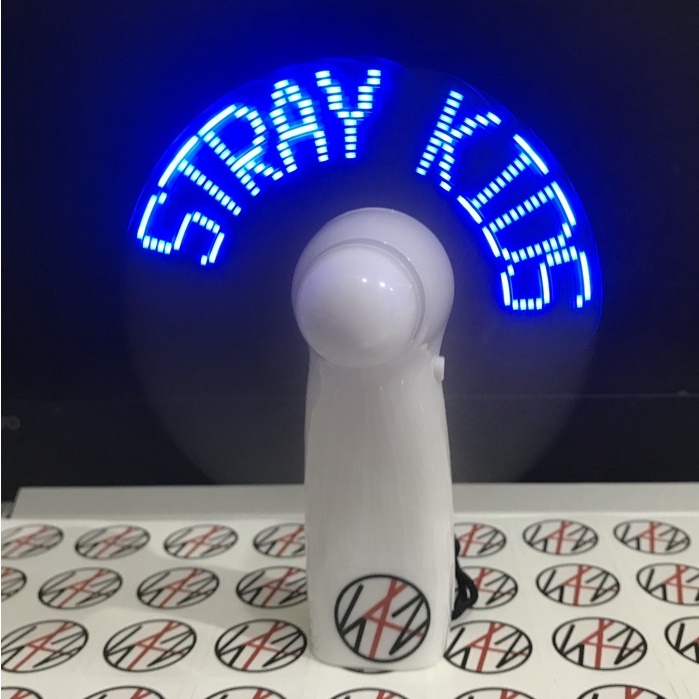 Kipas LED STRAY KIDS Custom Program Request Tulisan