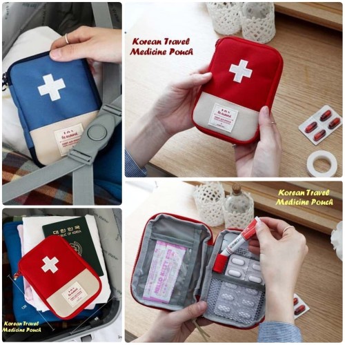 Korean Medical Pouch Mini / Travel Pouch / Dompet Kotak Obat