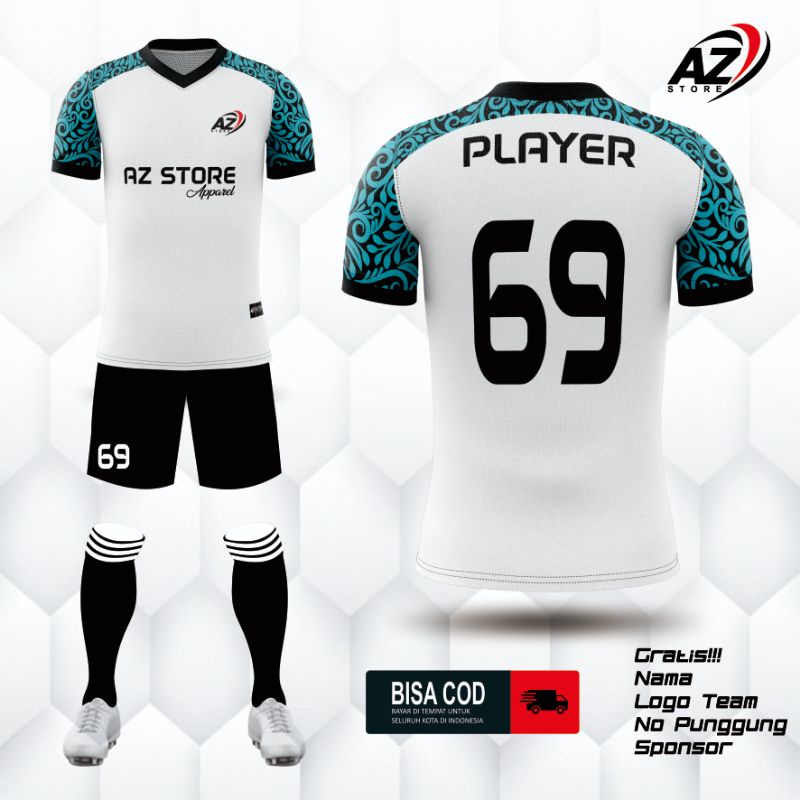 JERSEY CUSTOM JERSEY FUTSAL PRINTING JERSEY BOLA CUSTOM BAJU FUTSAL