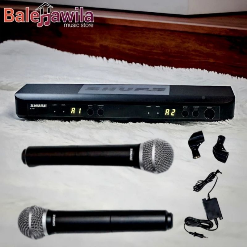 Jual Mic Wireless Shure BLX288A/PG58 Isi 2 Mic Wireless ORI Shopee