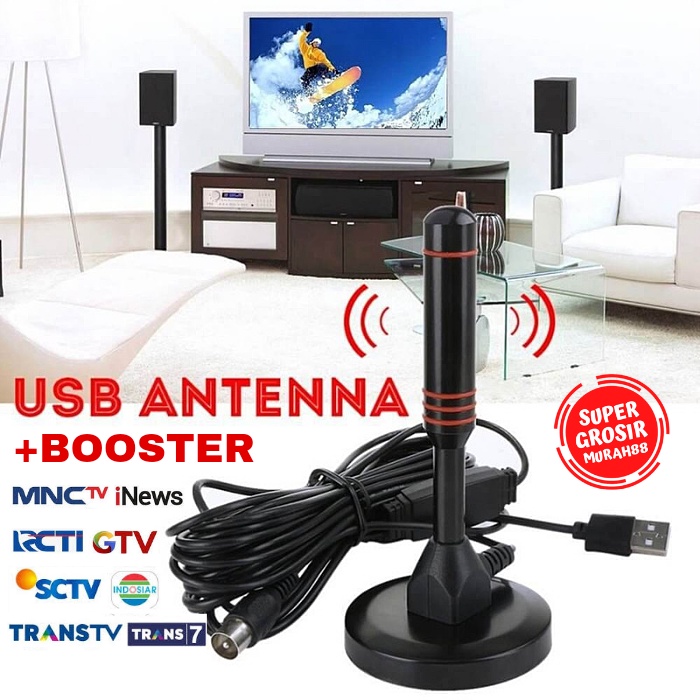 Antena TV Digital Indoor USB Booster TV Digital Set Top Box DVB T2 EL05