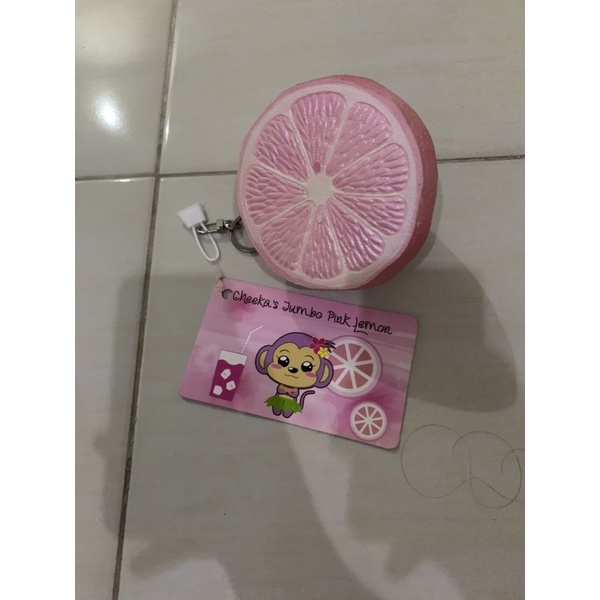 squishy punimaru jumbo pink lemon