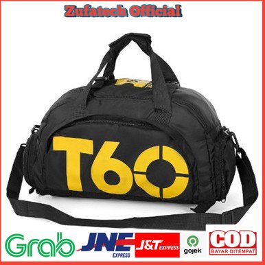 Tas Ransel dan Duffel Gym Bag - T60 - Black