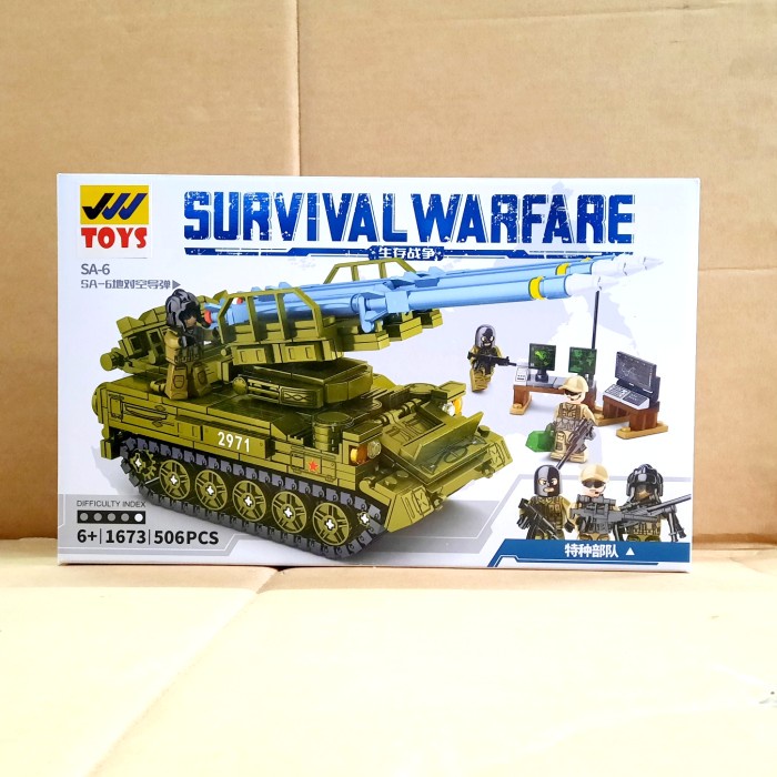 brick tank SA 6 surface to air missile survival warfare 506pcs SY 1673