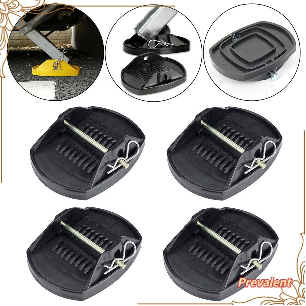 Preva 4Pcs/Set Caravan Kaki Jack Pad Alat Bantu Stabil Anti Melorot Penopang Parkir