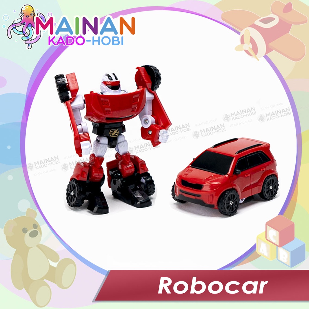 MAINAN ANAK KADO HADIAH MINIATUR MOBIL MINI TOOBOTT ROBOT CAR TRANSFORM