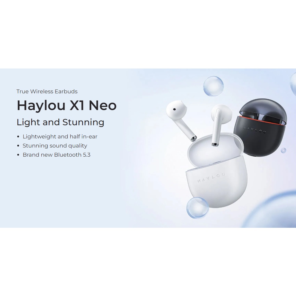 Haylou X1 Neo TWS Bluetooth 5.3 Low Latency Garansi Resmi