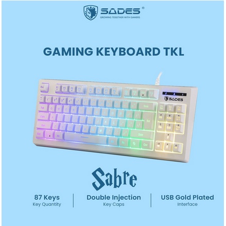 itstore Keyboard Gaming Sades Sabre RGB TKL  led