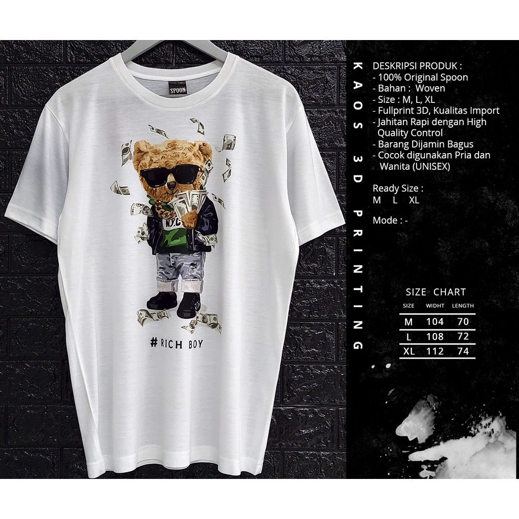 KAOS PRIA DISTRO BERMOTIF - KAOS MURAH PRIA TERLARIS - KAOS DISTRO- KAOS UNISEX SPOON