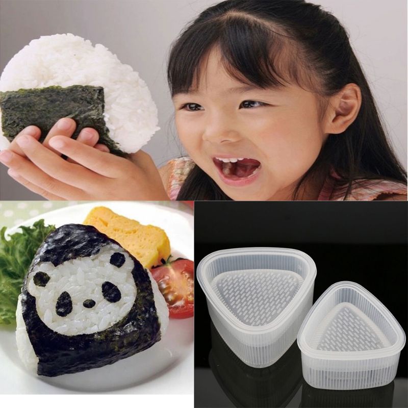 Cetakan Nasi Sushi Cetakan Nasi Bento Sushi Onigiri Anti Lengket Desain Kartun Cetakan Sushi Murah