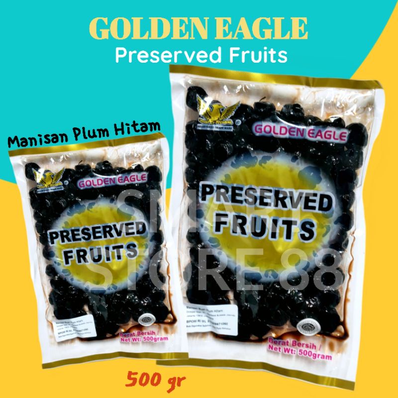 

GOLDEN EAGLE MANISAN PLUM HITAM 500GR PRESERVED FRUITS BLACK PRUNE