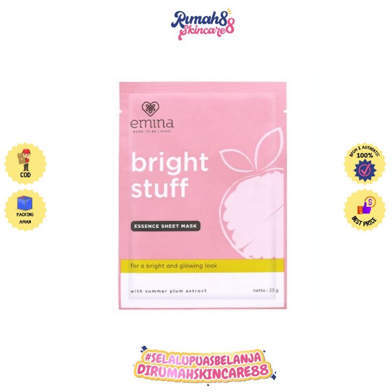 EMINA Bright Stuff Essence Sheet Mask 23gr