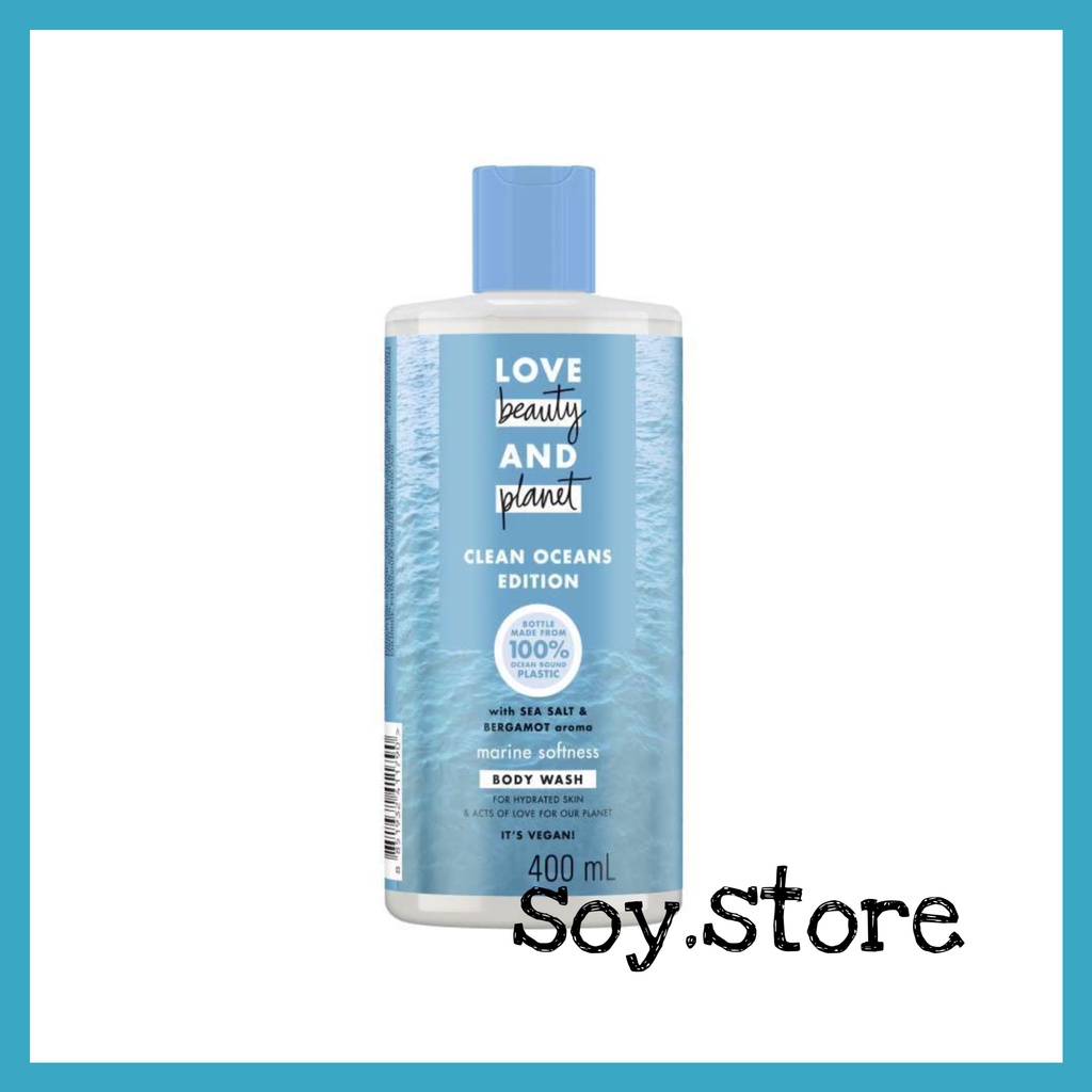 Love Beauty And Planet Sabun Mandi Sea Salt & Bergamot Body Wash Detox & Exfoliating 400ml