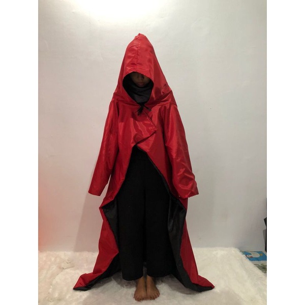 Kostum Halloween Jubah Hitam Star Warz Jedi Vader Anak &amp; Dewasa