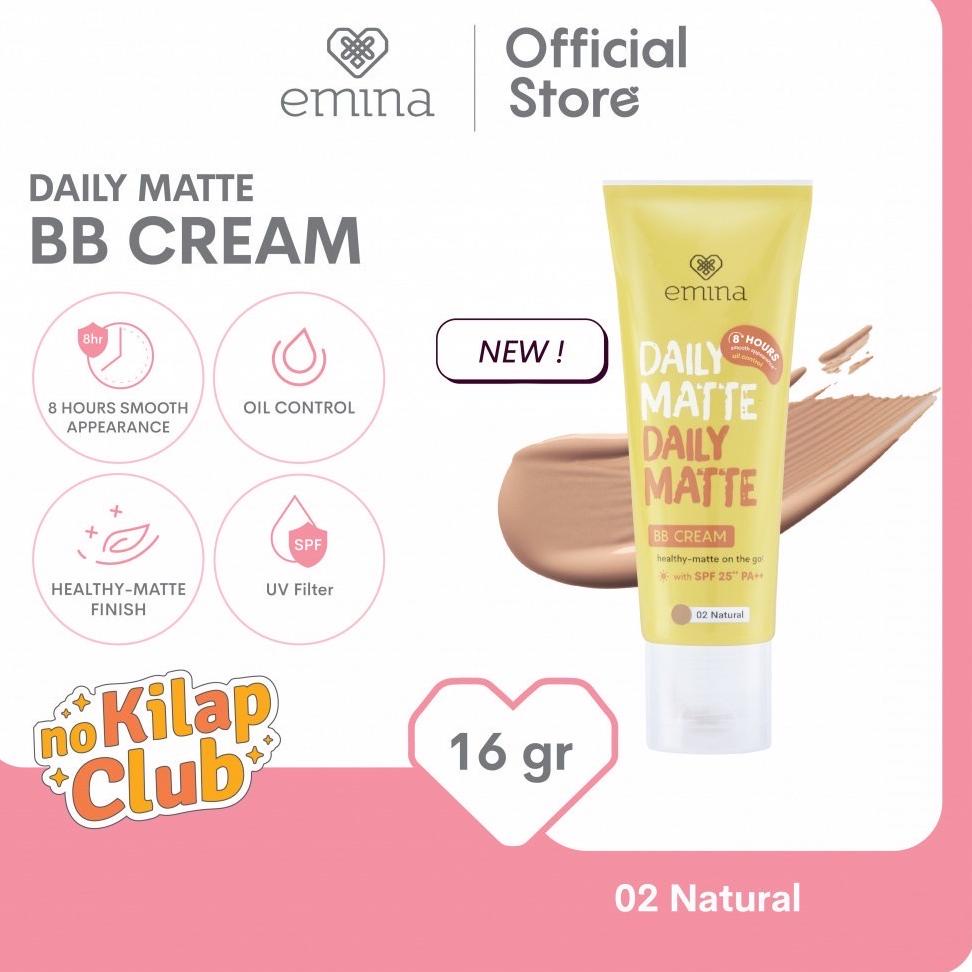 COD 1.1 EMINA Daily Matte Indonesia / BB Cream Loose Compact Powder Bedak Padat Facial Wash Face Scr