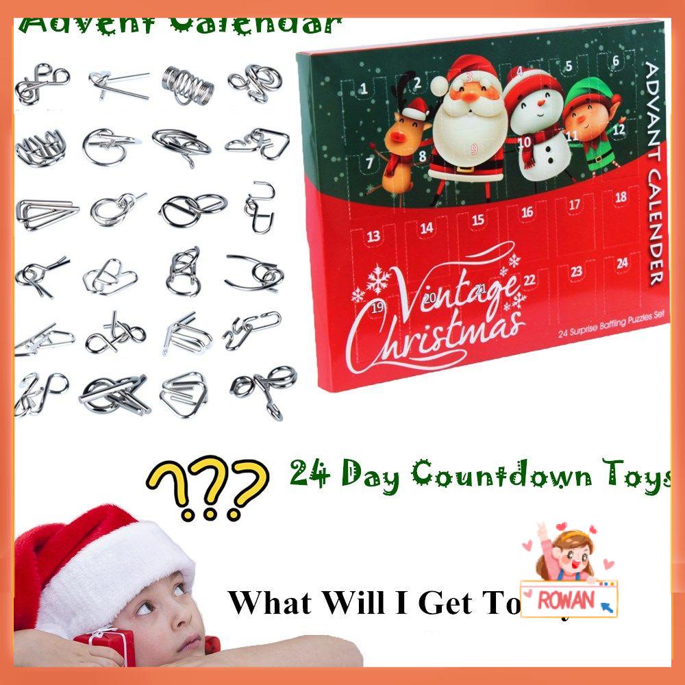 R-flower Advent Calendar New Year Suprise Gift Blind Box Gift Box Countdown Mainan Set Mainan Puzzle