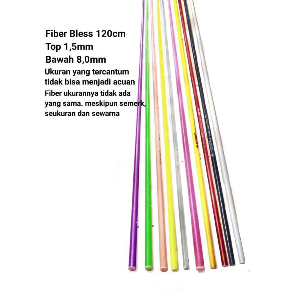 BLESS 120CM BLANK FIBER SOLID KAKU CUSTOM JORAN PANCING HIGH QUALITY PRODUK