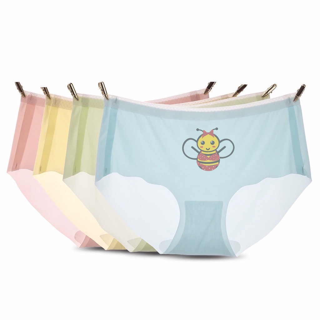 BEE - Celana Dalam Seamless Tanpa Jahitan Anti Nyeplak Fashion Es Sutra CD Wanita BISA COD 809