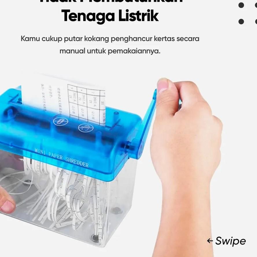 

Flash Sale - Penghancur kertas Manual Hand Paper shredder CD Card y3319 오