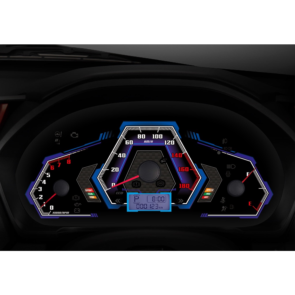 Custom Speedometer Brio/Mobilio GT Series Blue