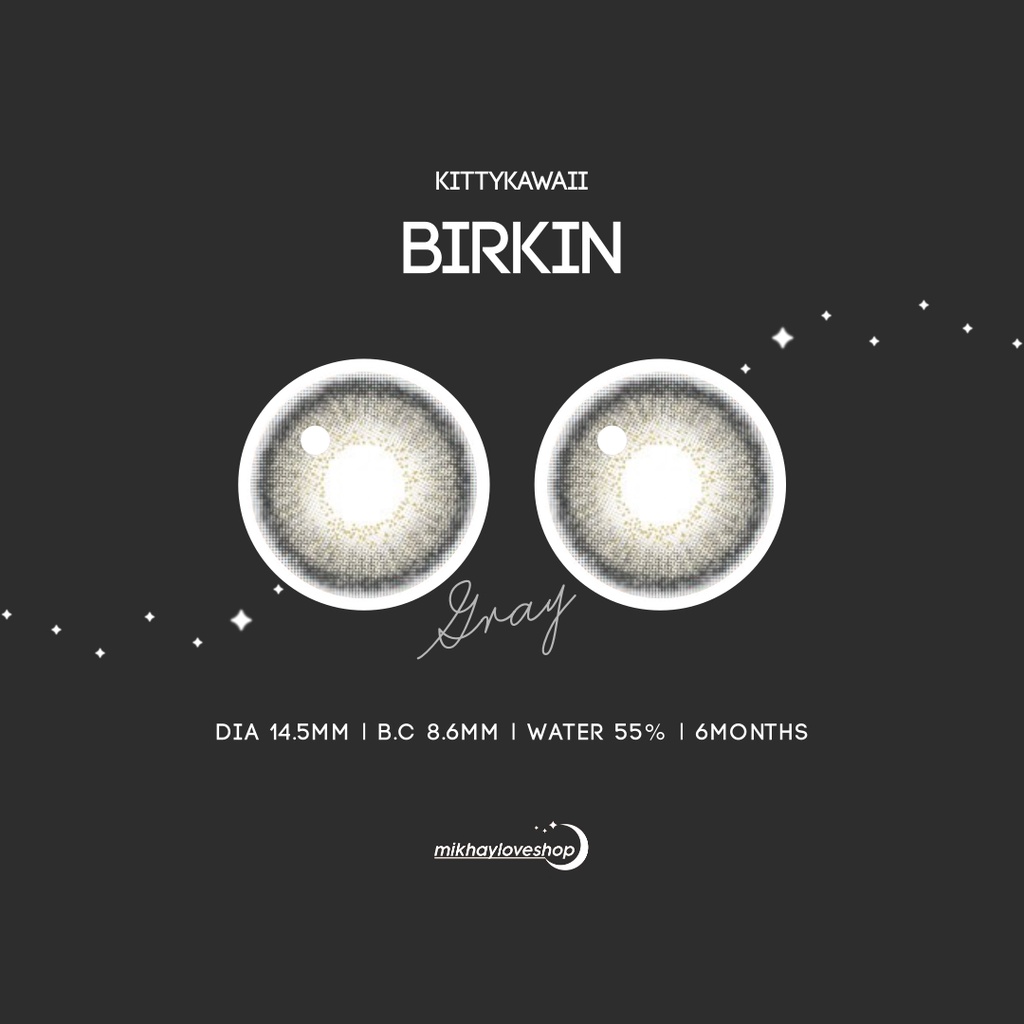 Softlens Birkin Gray (Grey) | Kittykawaii [Mikhayloveshop]