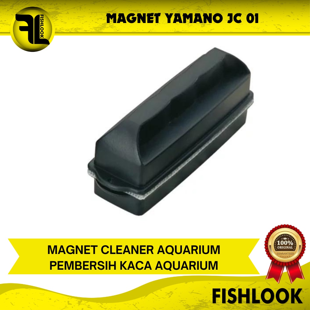 Yamano JC 01 02 Small Medium Magnet Pembersih Kaca Aquarium Aquascape Magnetic Brush