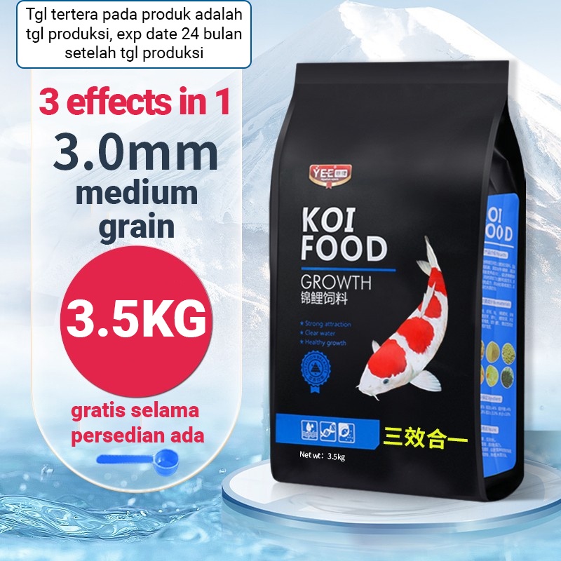 Yee koi food pakan ikan koi makanan ikan koi - 3.0mm / 3.5kg