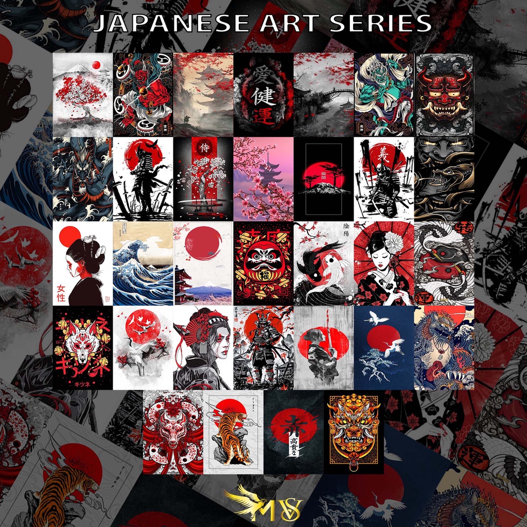 Jual Poster Dingding Aesthetic Poster Japanese Art Poster Murah Isi